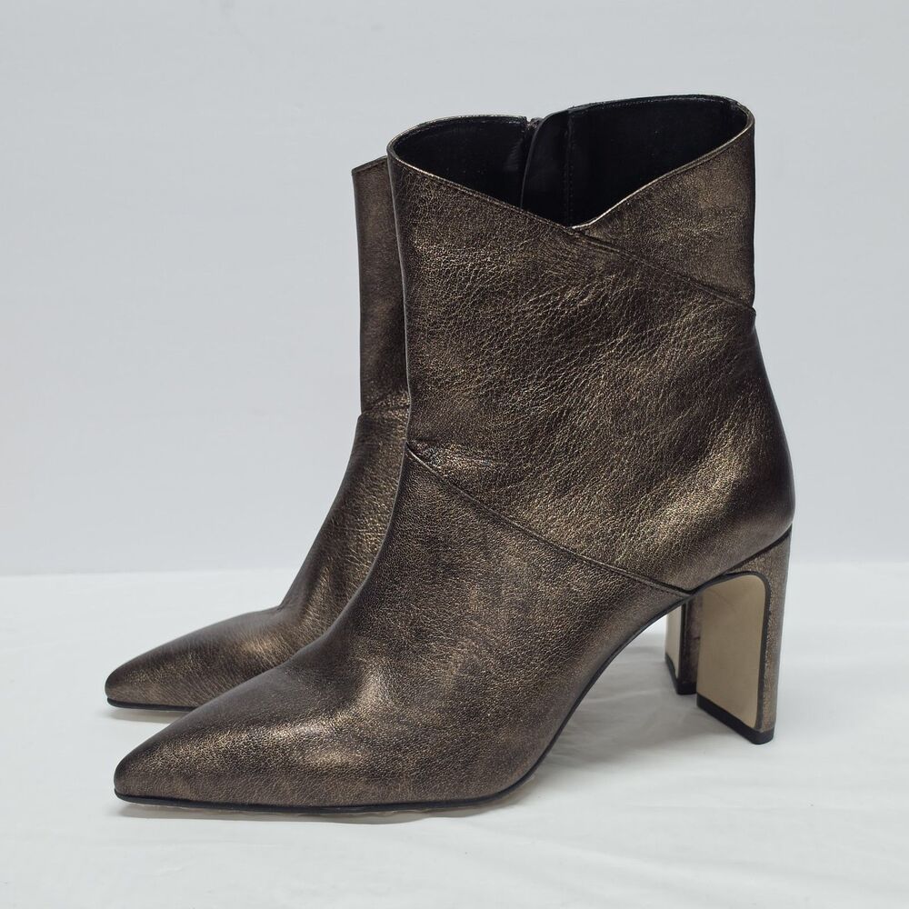 Marian Genuine Leather Spain Bronze Metallic leather Boots Size EU 39 US 8 NEW